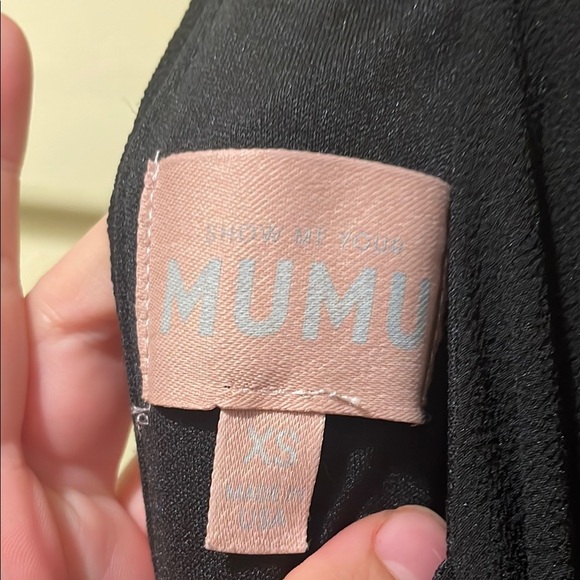 Womens Show Me Your MuMu Elaina Midi Dress Black Smocked Long Sleeve Sun… - Picture 6 of 8